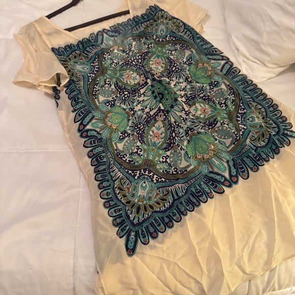 Anthropologie Maeve Ludovica Silk Tunic Top - Picture 4 of 6